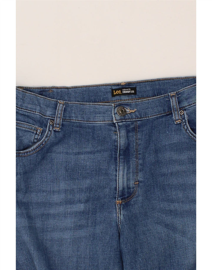 LEE Womens Relaxed Fit Straight Jeans W38 L30 Blue Cotton Vintage Lee and Second-Hand Lee from Messina Hembry 