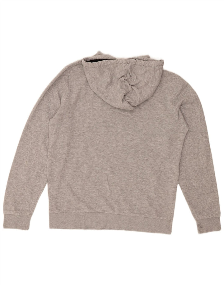 Maglione con cappuccio grafico da uomo Jack & Jones grande blocco di colore grigio
