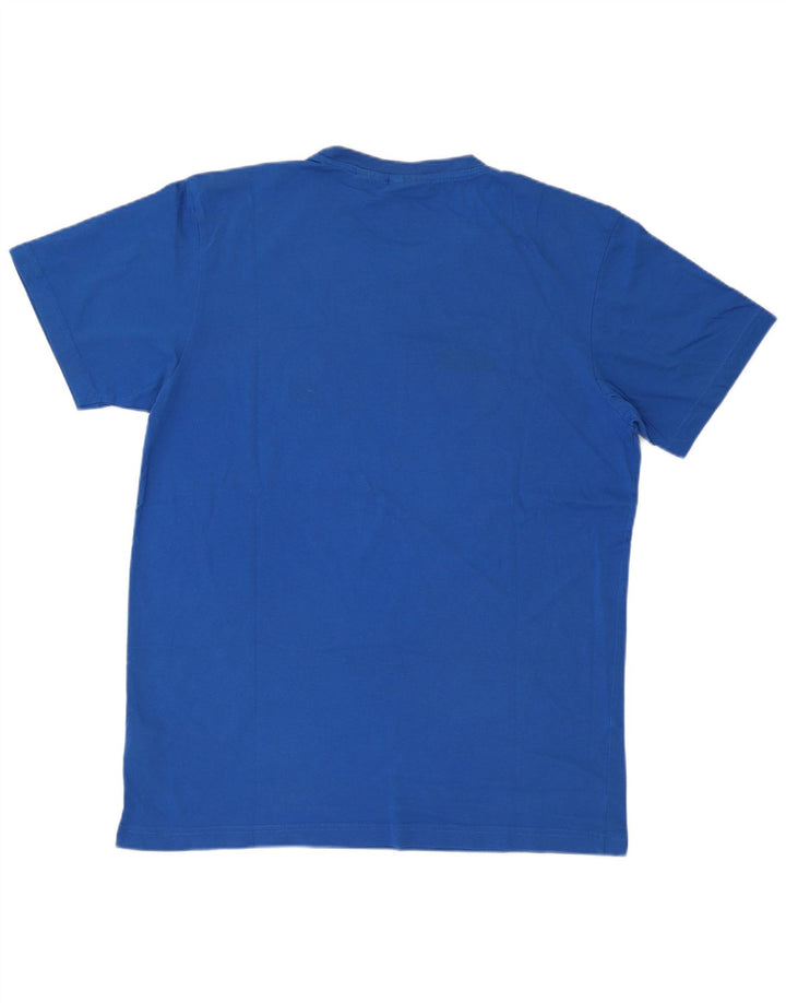 T-shirt grafica regolare da uomo Fila Top XL in cotone blu