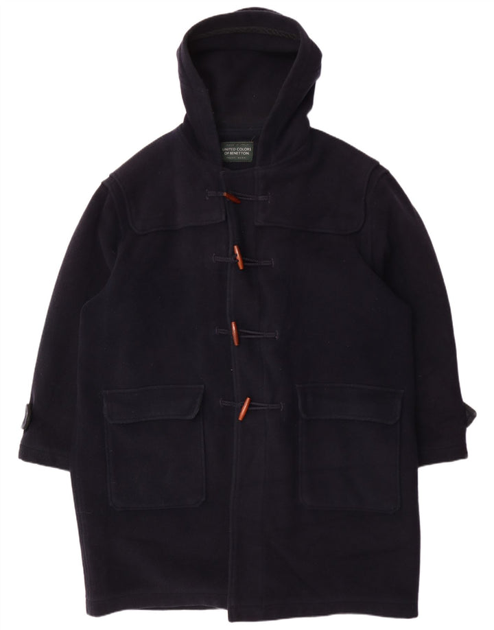 Montgomery da uomo con cappuccio BENETTON IT 54 2XL Lana Blu Navy