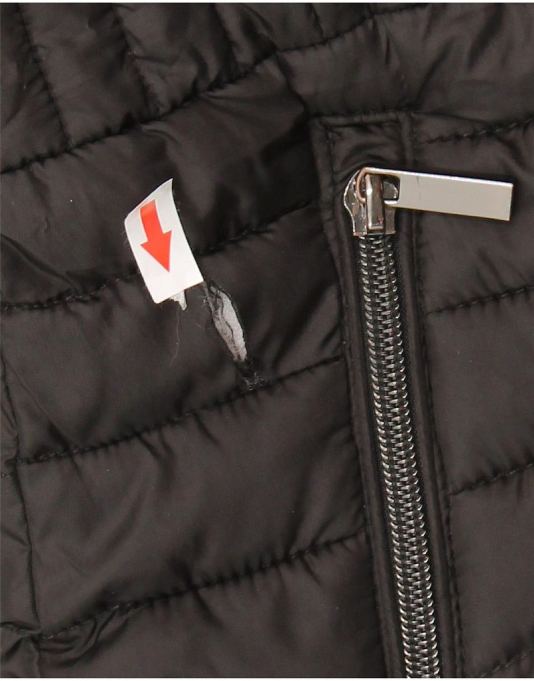 Giacca imbottita con cappuccio da donna Zara UK 10 piccola poliestere nero