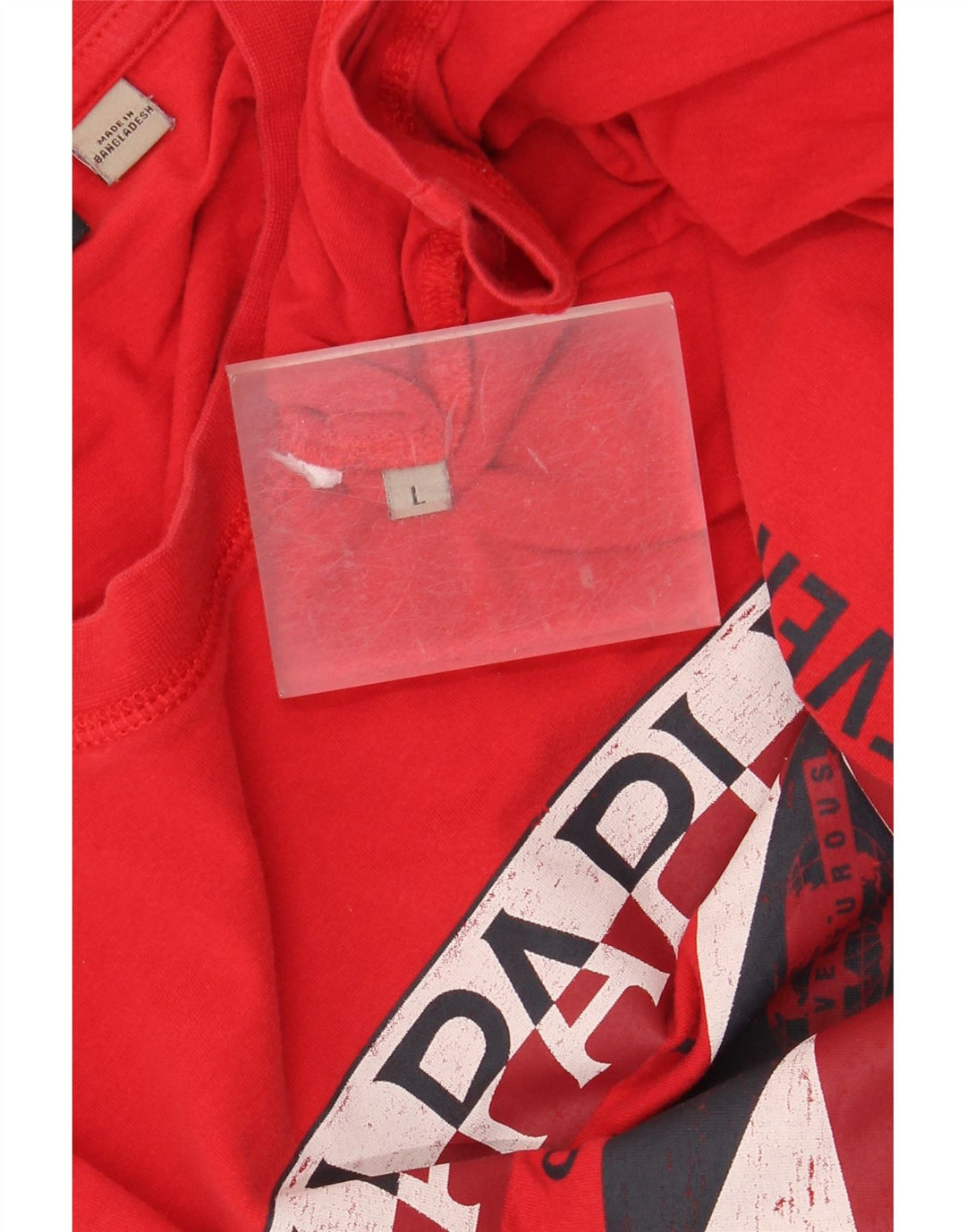 T-shirt grafica da uomo NAPAPIJRI grande rossa