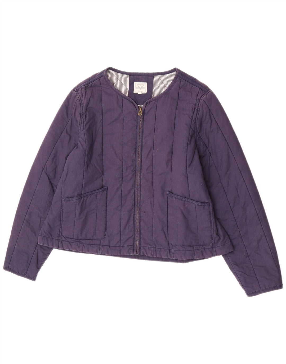 Giacca trapuntata da donna Fat Face UK 18 XL Cotone blu navy