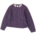 Giacca trapuntata da donna Fat Face UK 18 XL Cotone blu navy