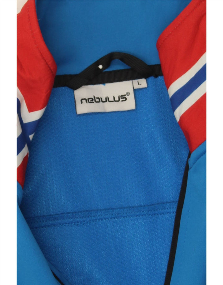 NEBULUS Mens Tracksuit Top Jacket Large Blue Polyester Vintage Nebulus and Second-Hand Nebulus from Messina Hembry 