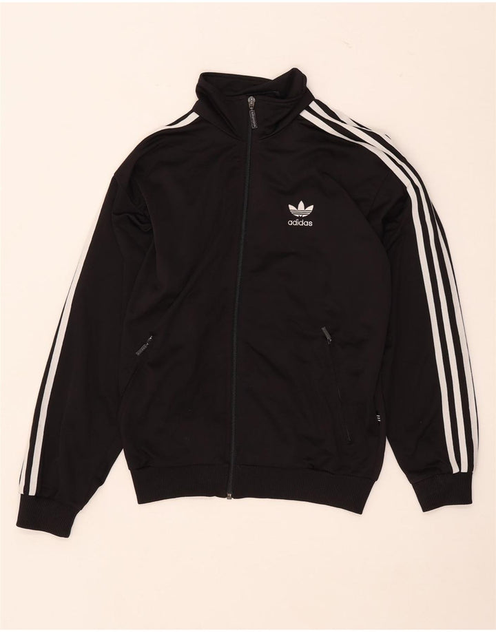 Giacca Top della tuta da ragazzo Adidas 13-14 anni in poliestere nero