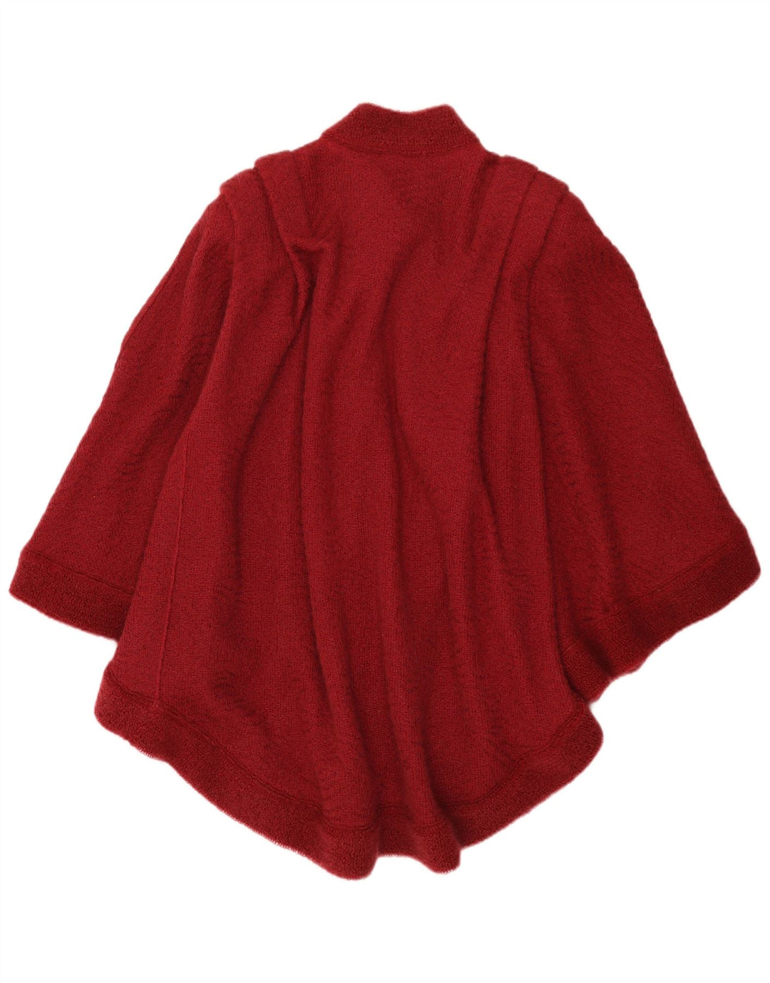 Maglione cardigan poncho vintage da donna IT 44 Viscosa bordeaux media