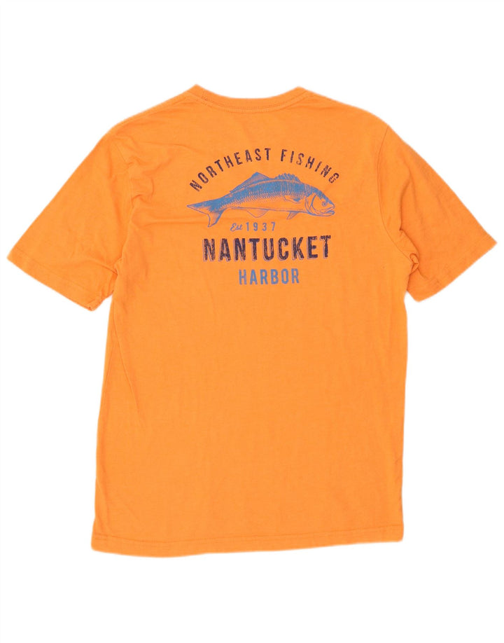 T-shirt grafica da uomo IZOD Salt Water Top piccola arancione
