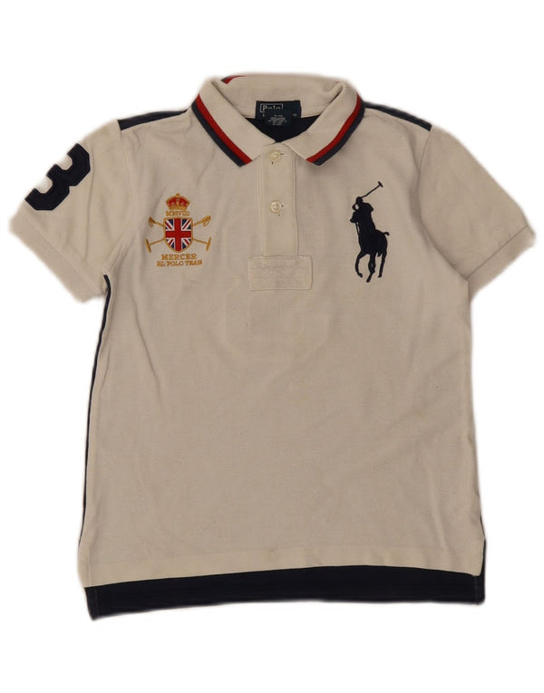Polo Ralph Lauren Camicia a maniche corte da bambino 5-6 anni Colorblock bianco