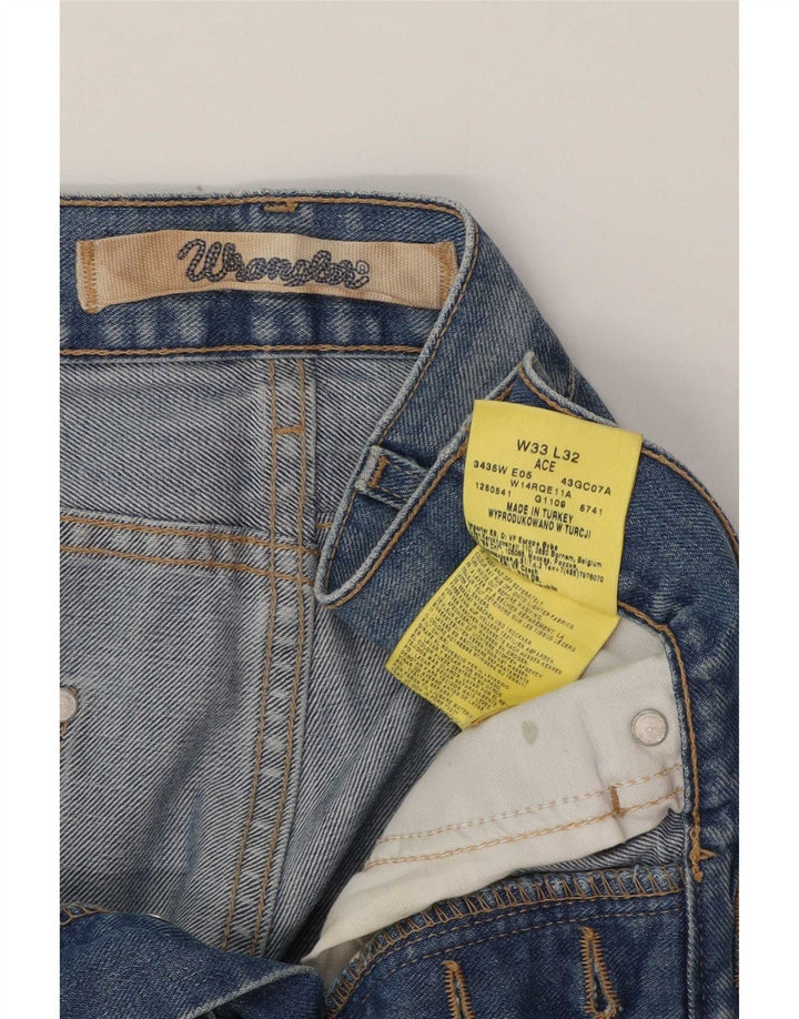 Jeans dritti da uomo Wrangler Ace W33 L29 cotone blu