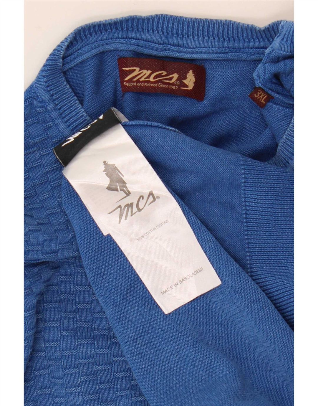 Maglione maglione girocollo da uomo Marlboro Classics 3XL cotone blu