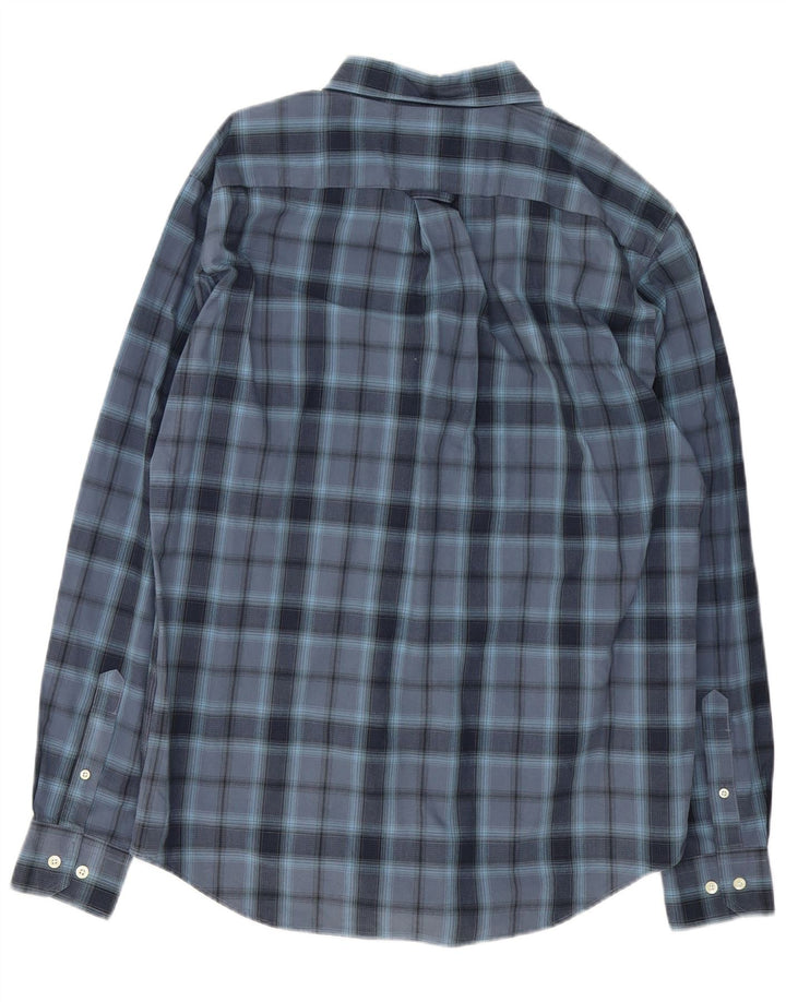 Camicia da uomo Nautica in cotone a quadri blu navy medio