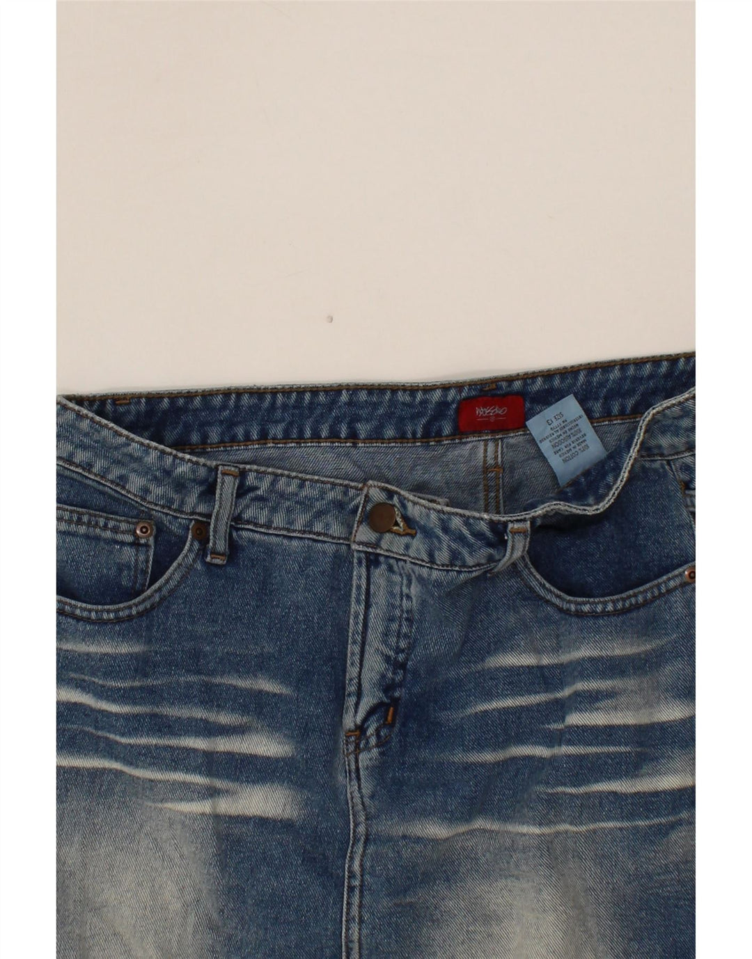 MOSSIMO Womens Denim Skirt US 13 Large W34  Blue Cotton Vintage Mossimo and Second-Hand Mossimo from Messina Hembry 