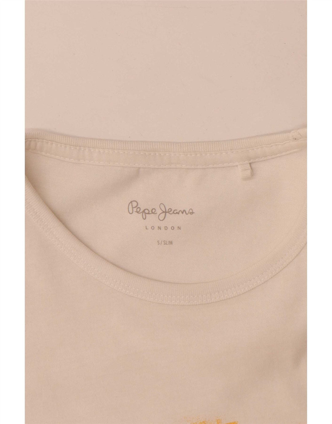 PEPE Jeans T-shirt grafica slim da uomo Top piccola bianca