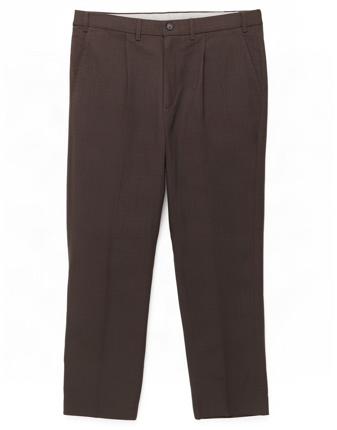 Pantaloni da abito con pegging da uomo Marks & Spencer W36 L31 poliestere grigio