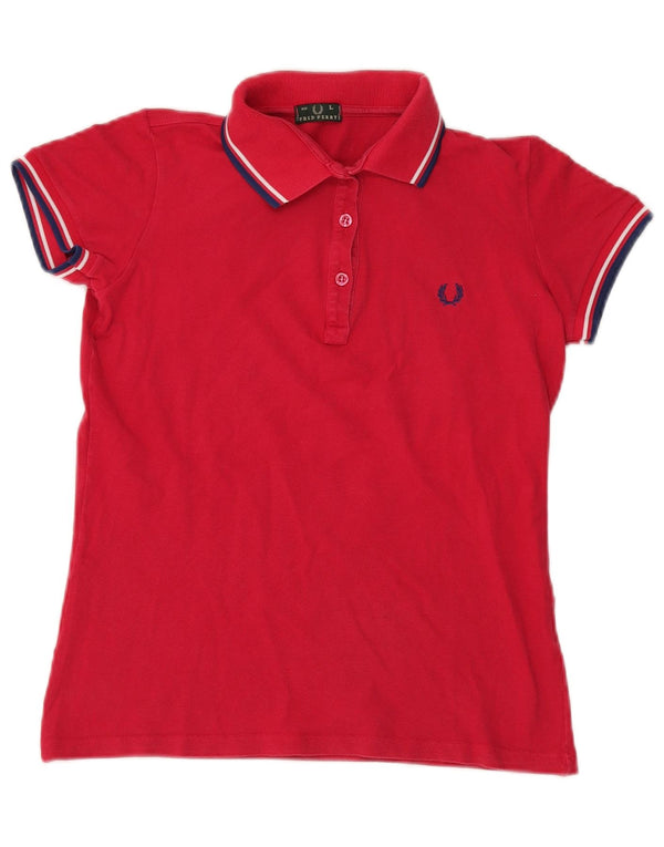Polo da donna Fred Perry UK 14 grande rossa
