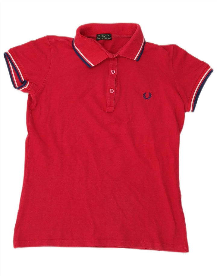 Polo da donna Fred Perry UK 14 grande rossa