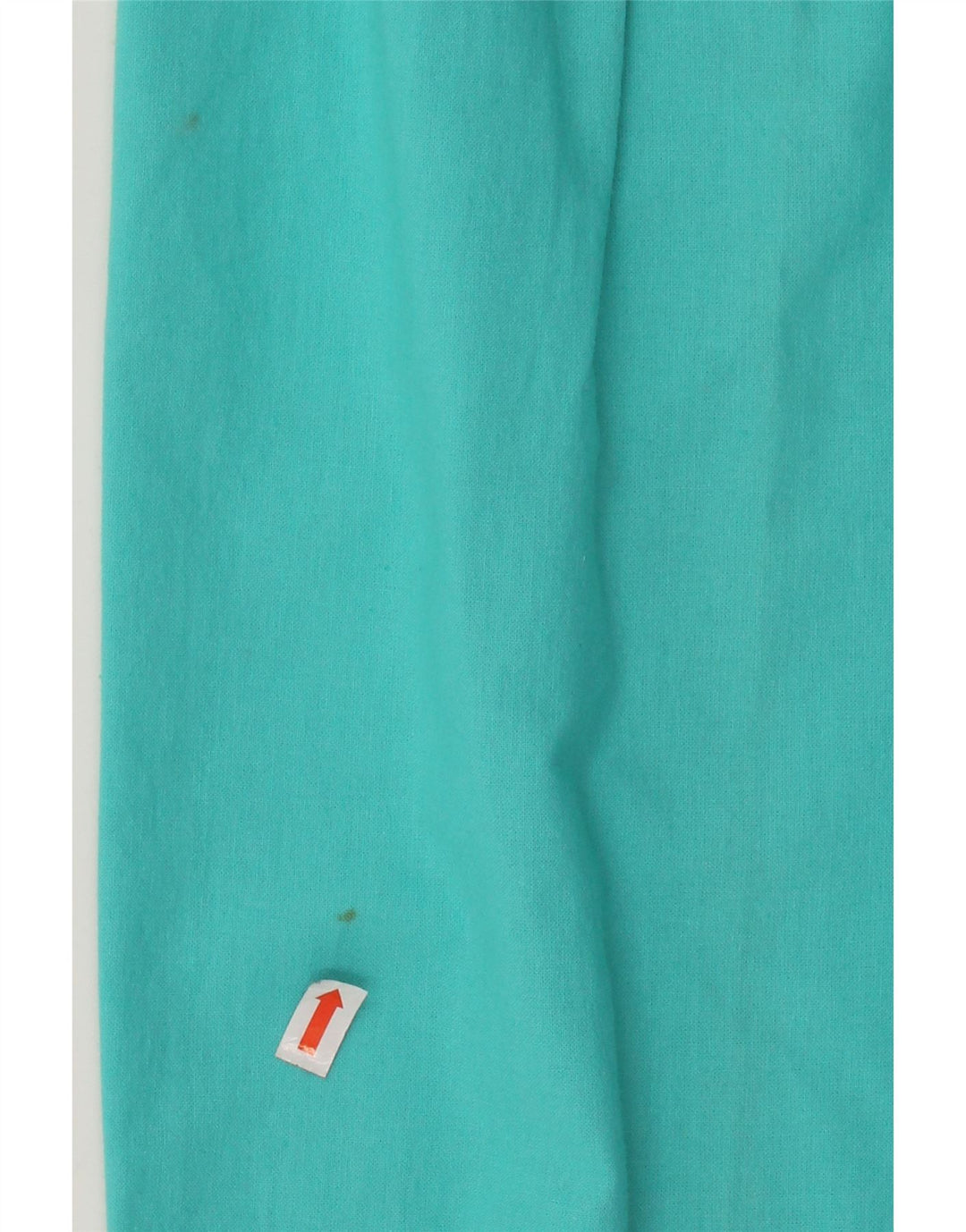 VINTAGE Womens High Waist Pegged Chino Trousers W28 L27 Turquoise Cotton