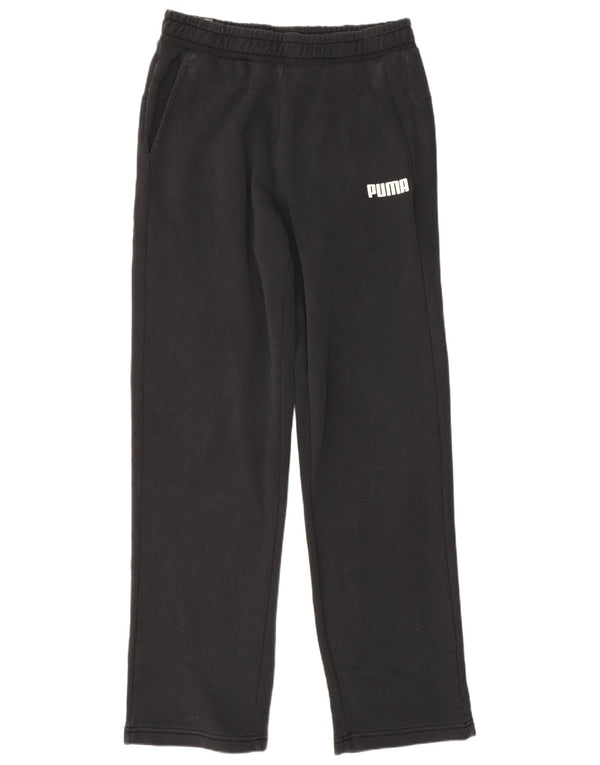 Pantaloni da tuta da uomo Puma in cotone nero medio