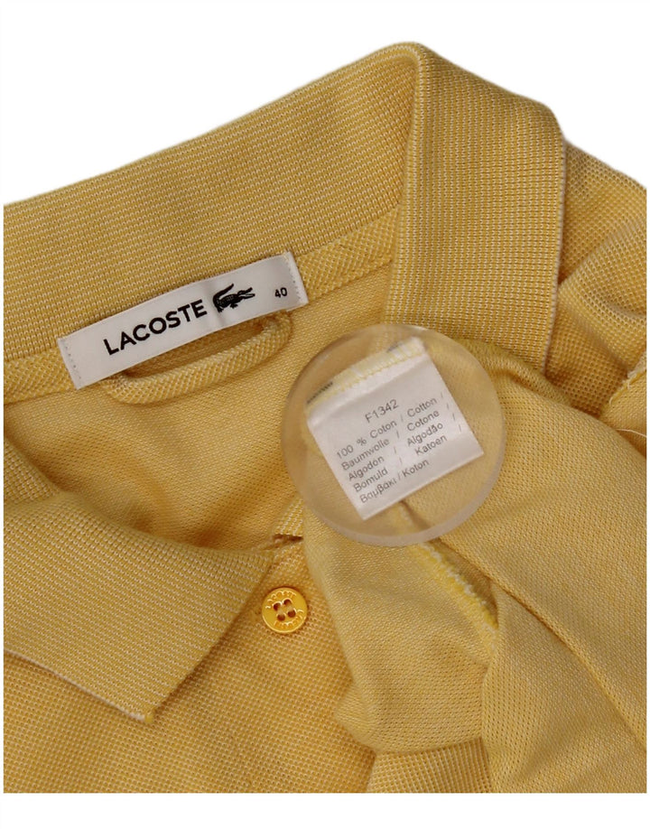Abito polo da donna Lacoste taglia 40 cotone giallo medio
