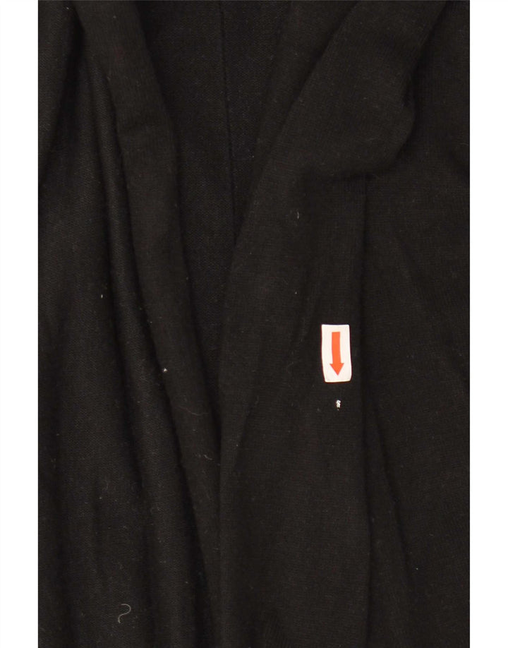 Maglione cardigan aperto da donna Zara UK 10 piccolo in viscosa nera