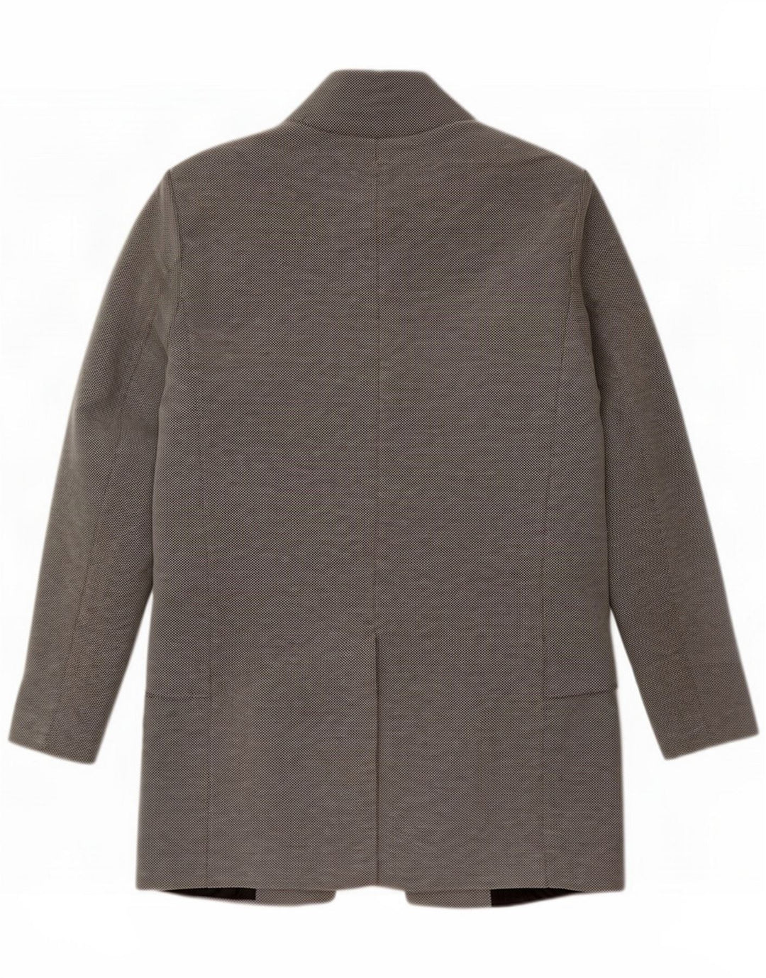 Cappotto aperto da uomo Zara UK 36 piccolo poliestere grigio