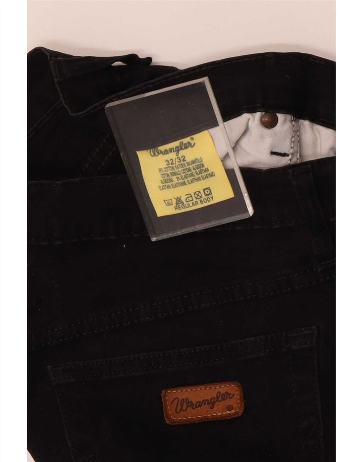 Jeans affusolati da uomo Wrangler W32 L29 cotone nero