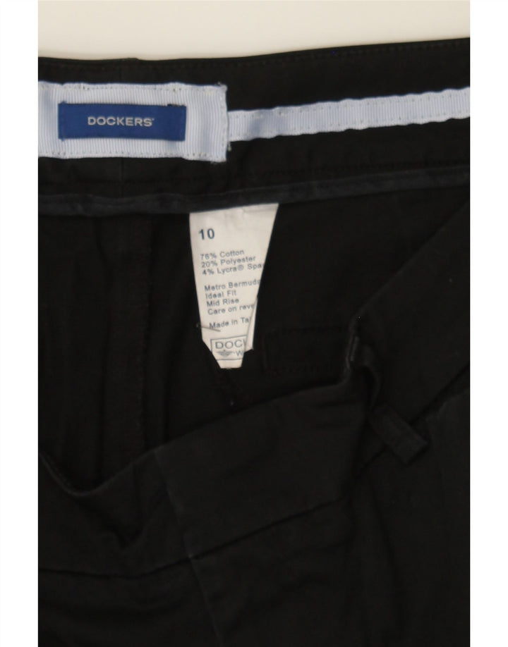 DOCKERS Womens Casual Shorts US 10 Large W32  Black Cotton Vintage Dockers and Second-Hand Dockers from Messina Hembry 