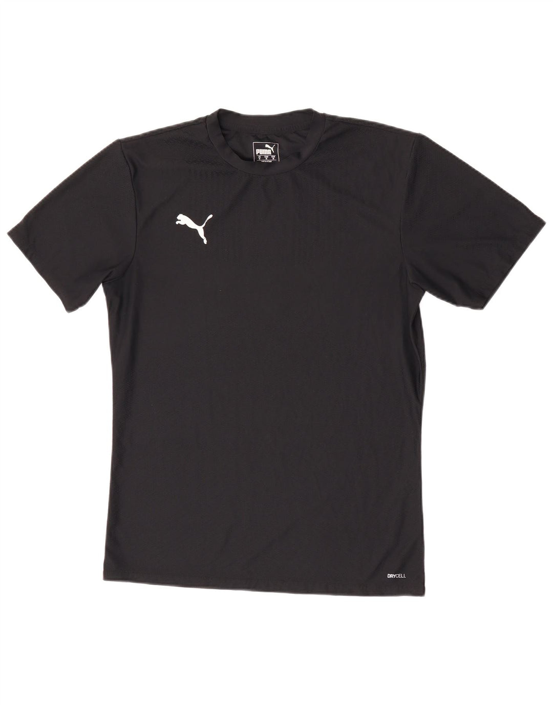 T-shirt da uomo Puma Top media nera in poliestere