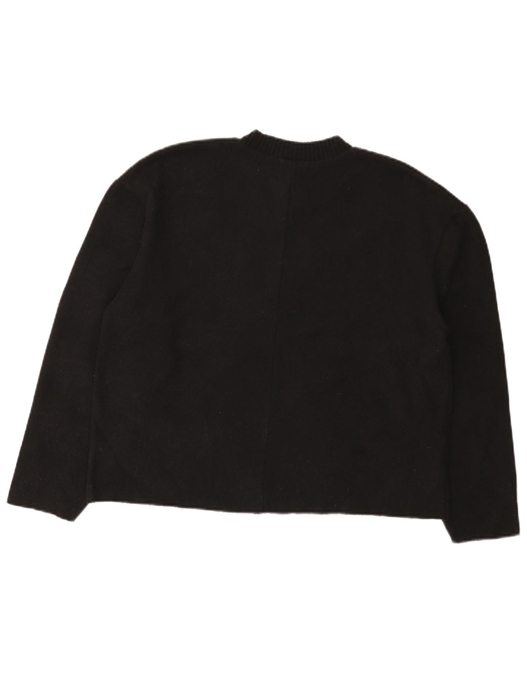 Maglione maglione girocollo da donna Zara UK 14 medio nero