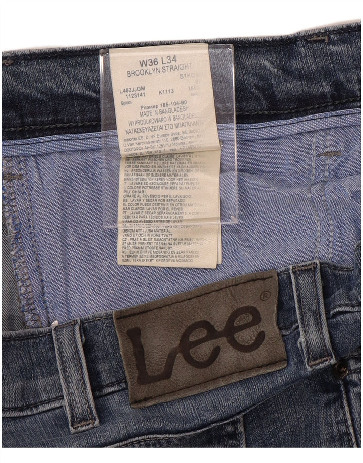 Jeans dritti da uomo LEE Brooklyn W36 L29 cotone blu