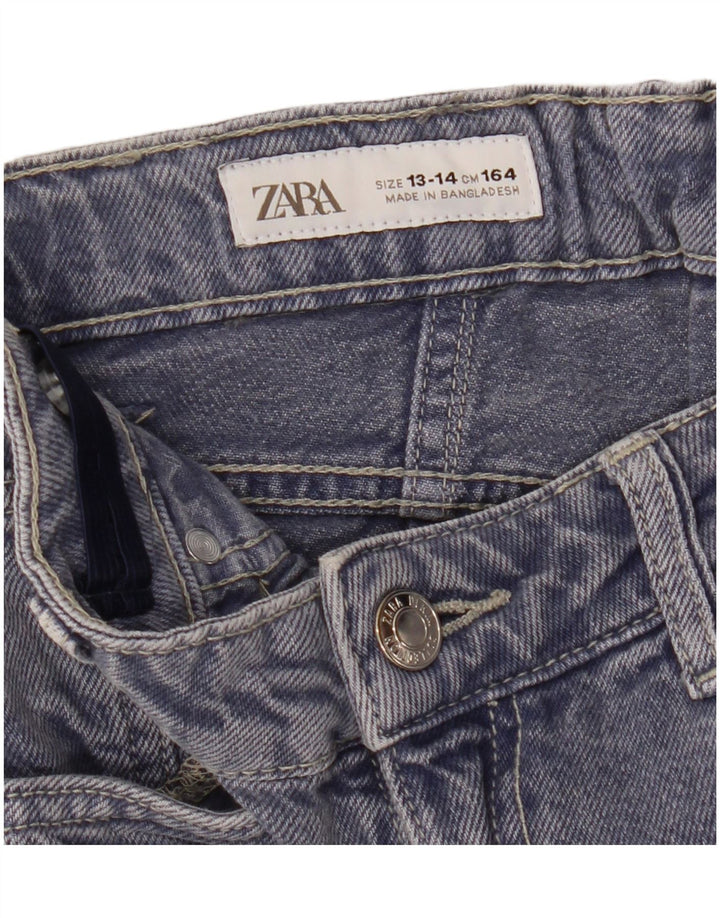 Jeans larghi ZARA per bambina 13-14 anni W26 L27 Blu navy