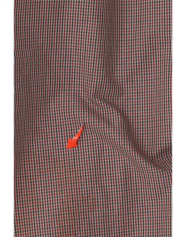 Giubbotto bomber da uomo Quiksilver UK 42 XL cotone a quadretti rosso