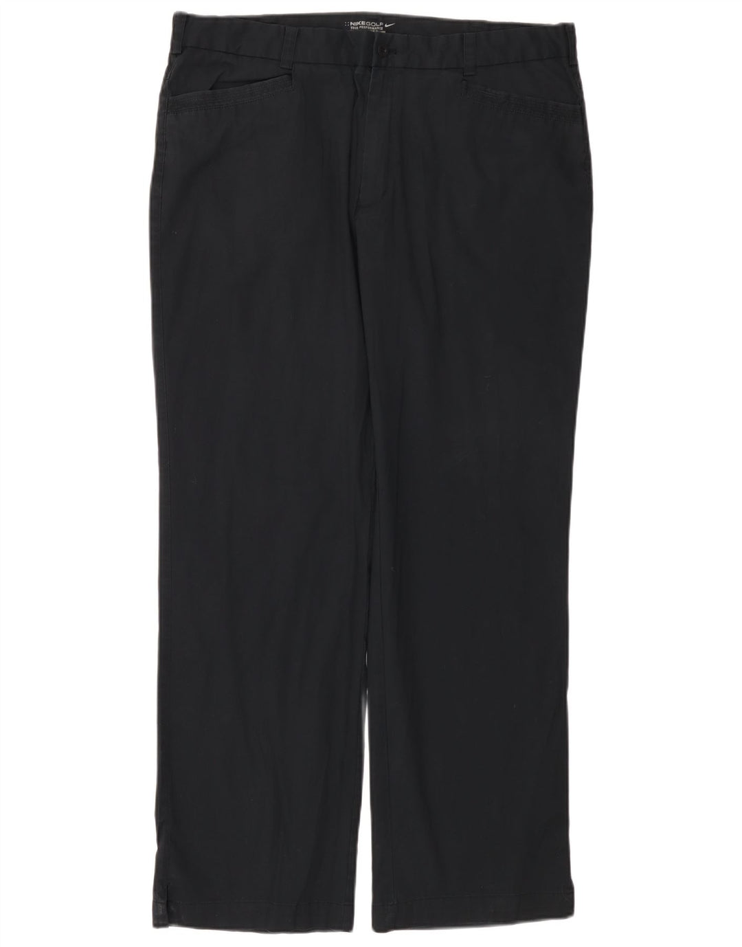 Pantaloni casual dritti da donna Nike W38 L32 cotone blu navy