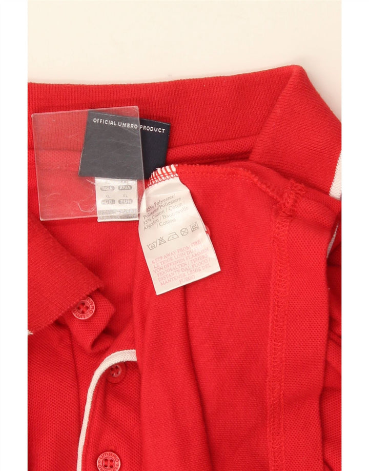 Polo da uomo UMBRO XL in cotone rosso