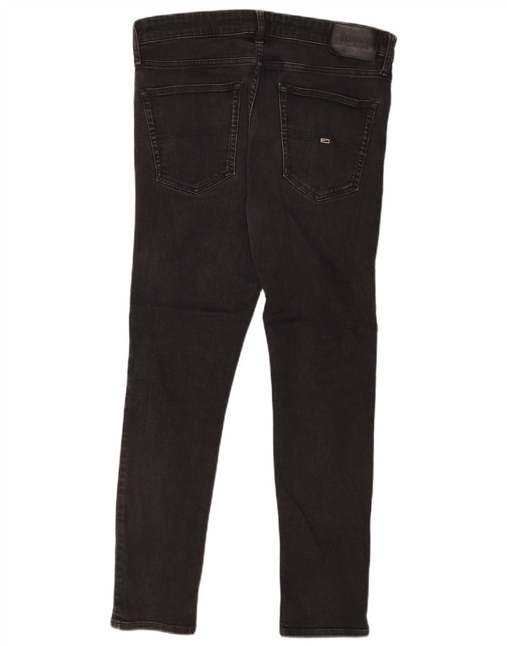 Jeans slim da uomo Tommy Hilfiger W34 L29 cotone nero