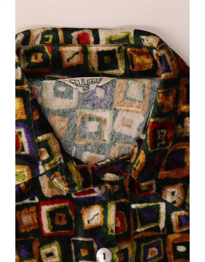 Camicia Piu & Donna UK 12 Medium multicolore geometrica