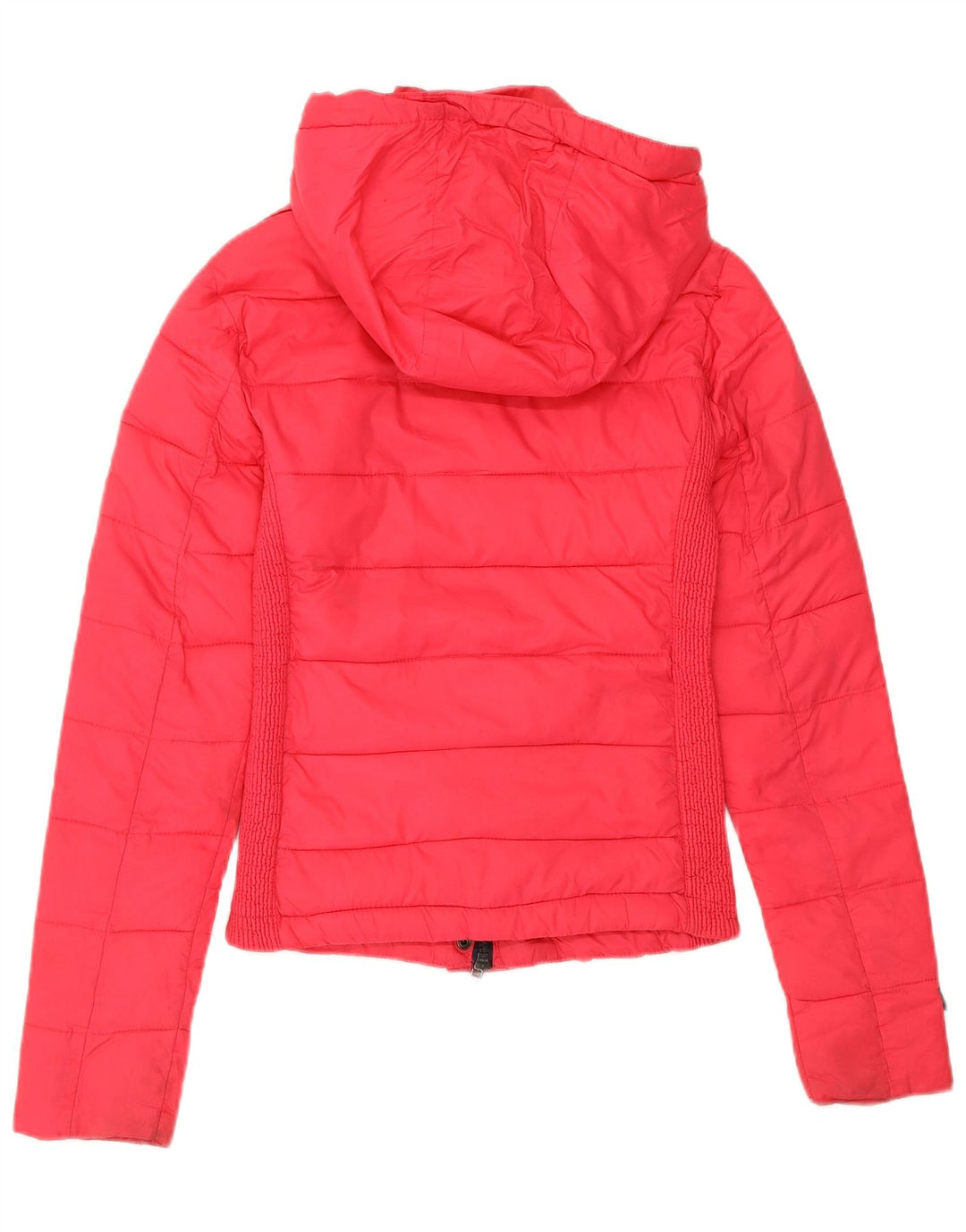Giacca imbottita con cappuccio da donna SUPERDRY UK 2 2XS nylon rosa