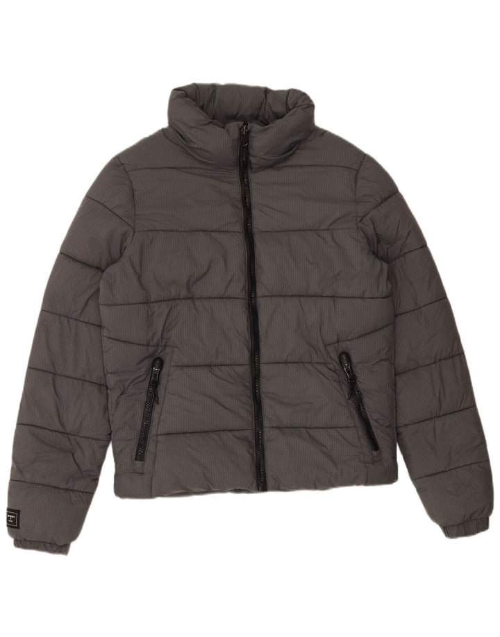 Giacca imbottita da uomo SUPERDRY UK 36 piccola in nylon grigio