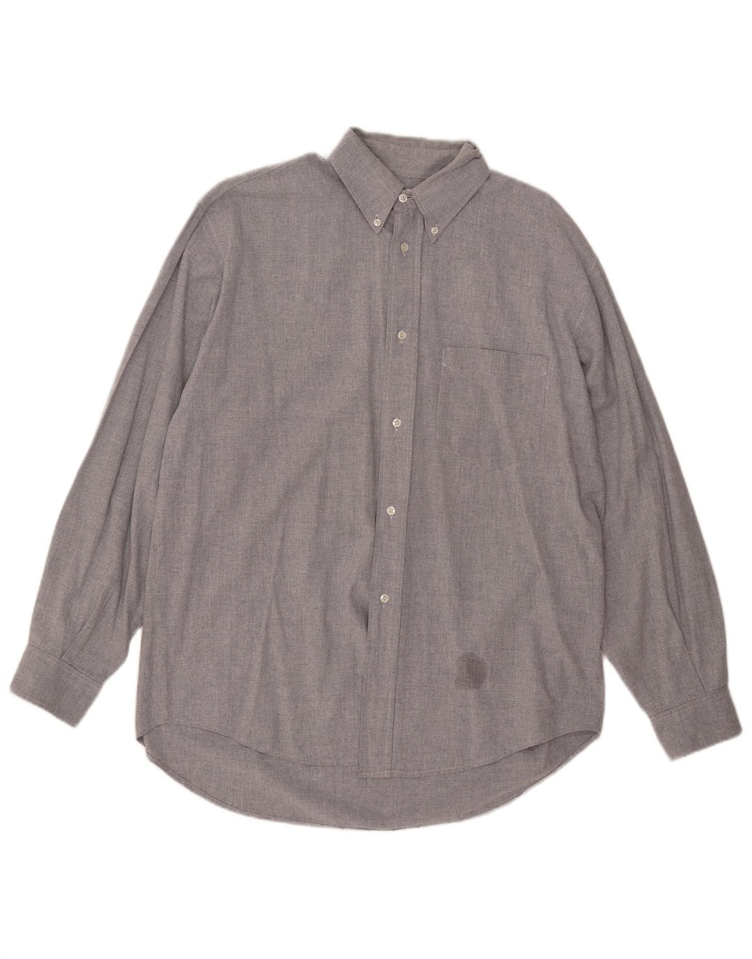 Camicia Benetton Uomo Large Grigio Cotone