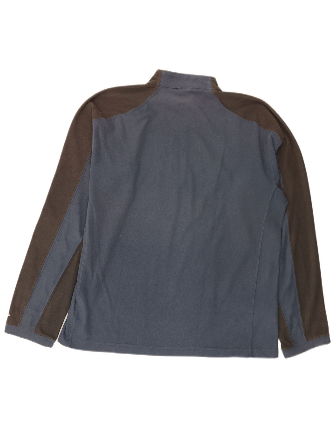 Maglione in pile da uomo The North Face con zip e collo color block blu medio