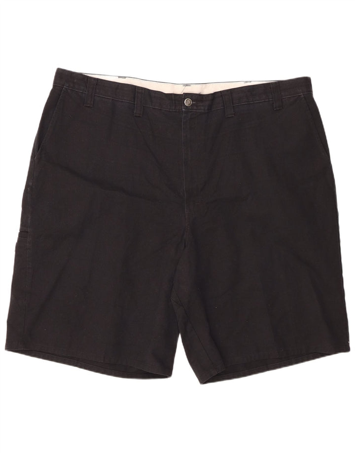 DICKIES Mens Cargo Shorts W46 3XL Black Polyester
