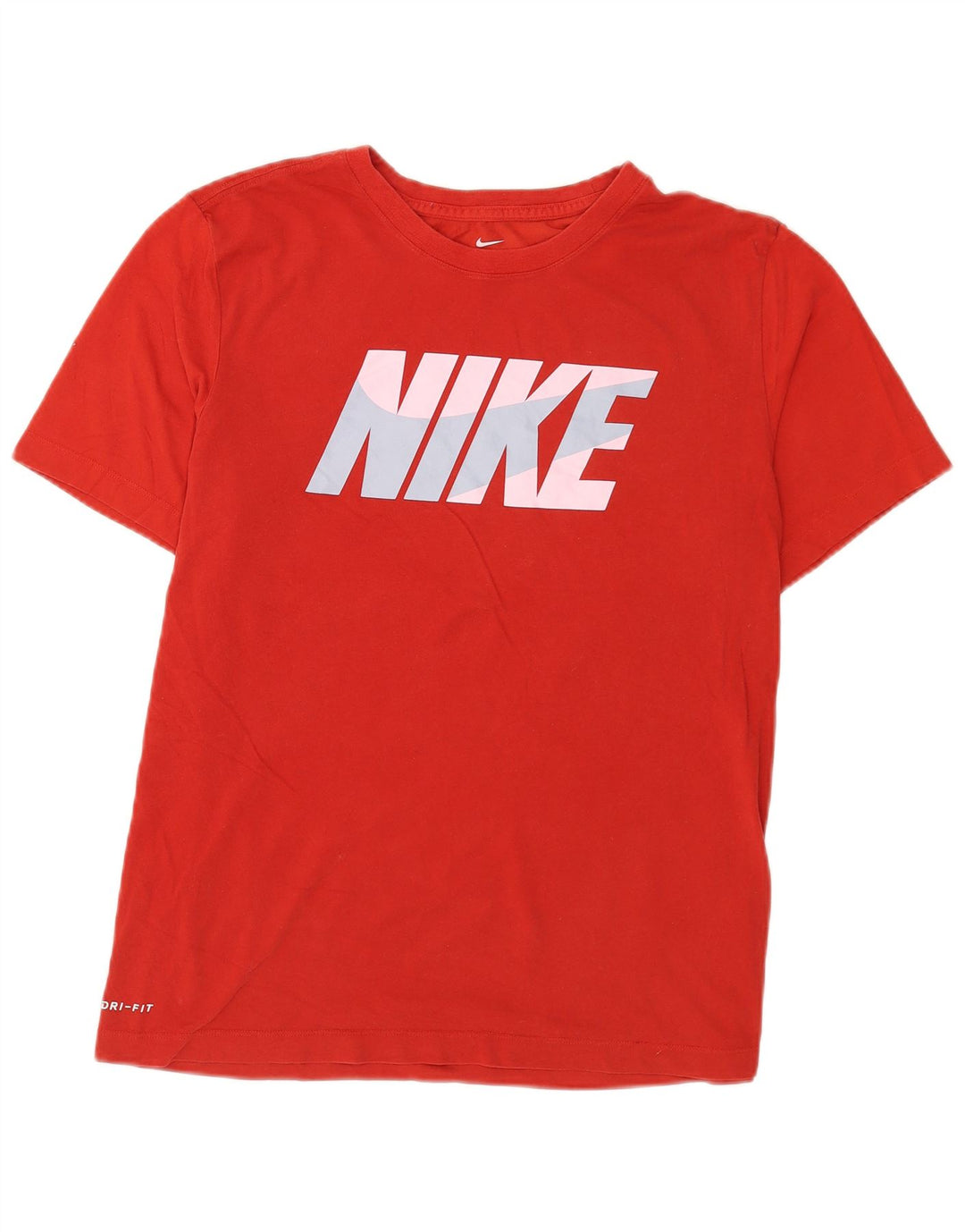 T-shirt grafica Nike Dri Fit da uomo, grande, in cotone rosso