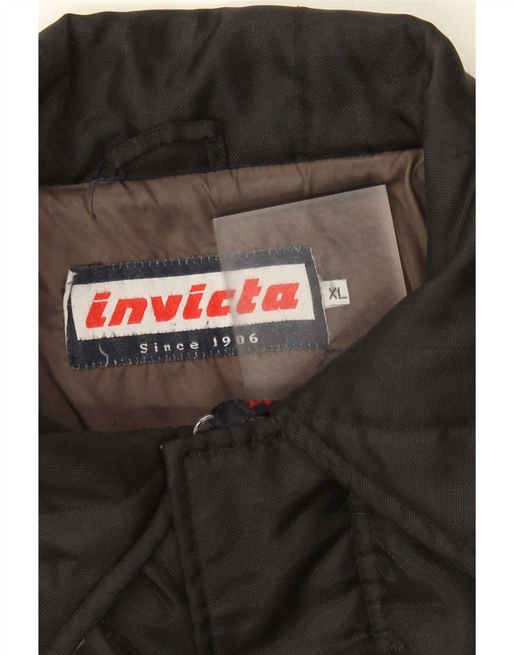 Giacca imbottita da uomo Invicta UK 42 XL Black Colourblock