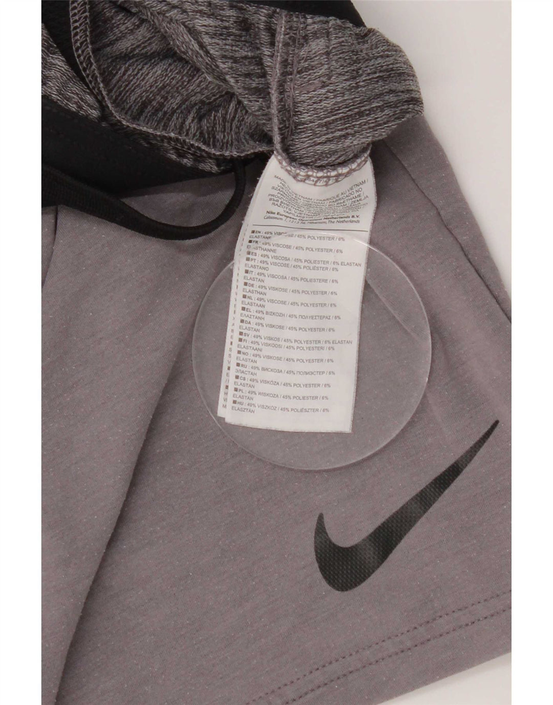 Pantaloncini sportivi Nike Dri Fit da uomo in viscosa grigio medio