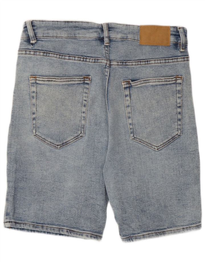 Pantaloncini di jeans da uomo Zara EU 42 Large W32 cotone blu