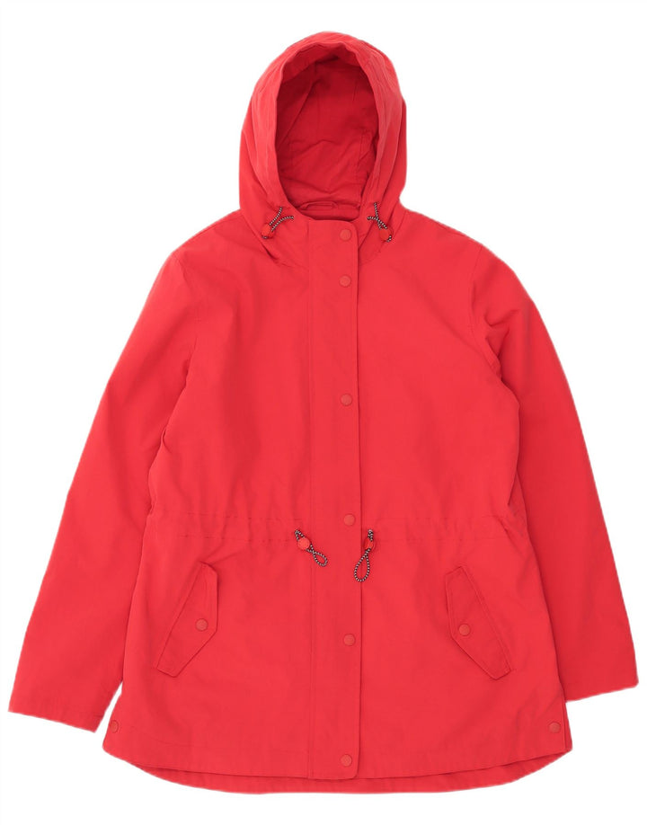 Giacca Parka con cappuccio da donna Fat Face UK 14 Large Rosso Poliestere