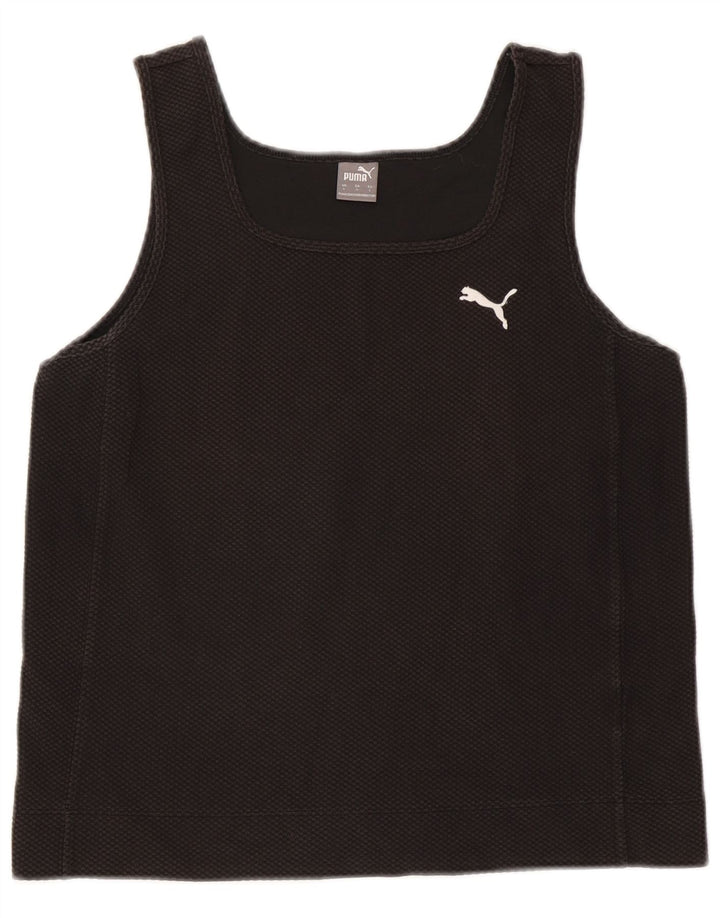 Canotta corta da donna Puma UK 14 grande nera
