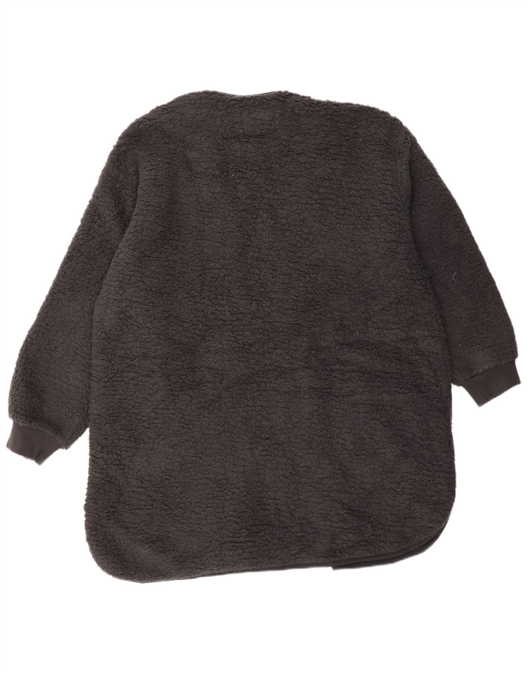 MARKS & SPENCER Maglione cardigan lungo da donna UK 14 Medio Nero