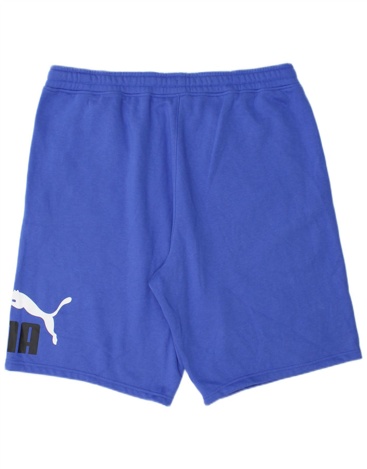 Pantaloncini sportivi grafici PUMA da uomo XL in cotone blu